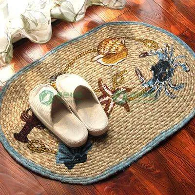 100% Handmade Natural Jute Braided Rug/Mat 20x30"