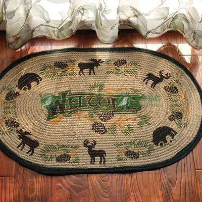 100% Handmade Natural Jute Braided Rug/Mat 20x30"