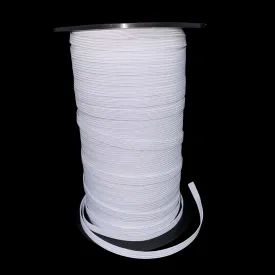 1/4" White Braided Elastic