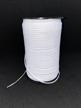 1/8" White Braided Elastic