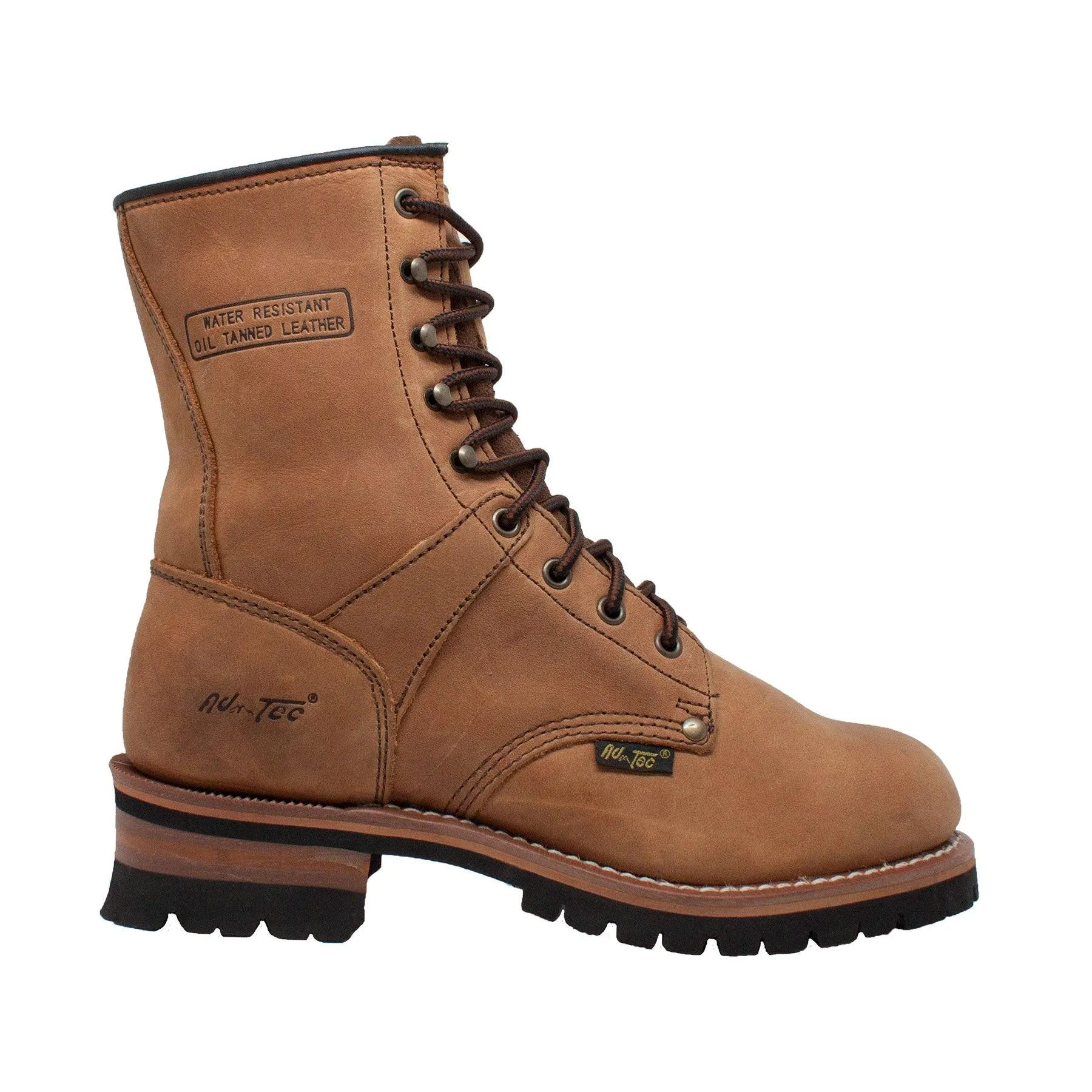 AdTec Men's 9" Logger Brown