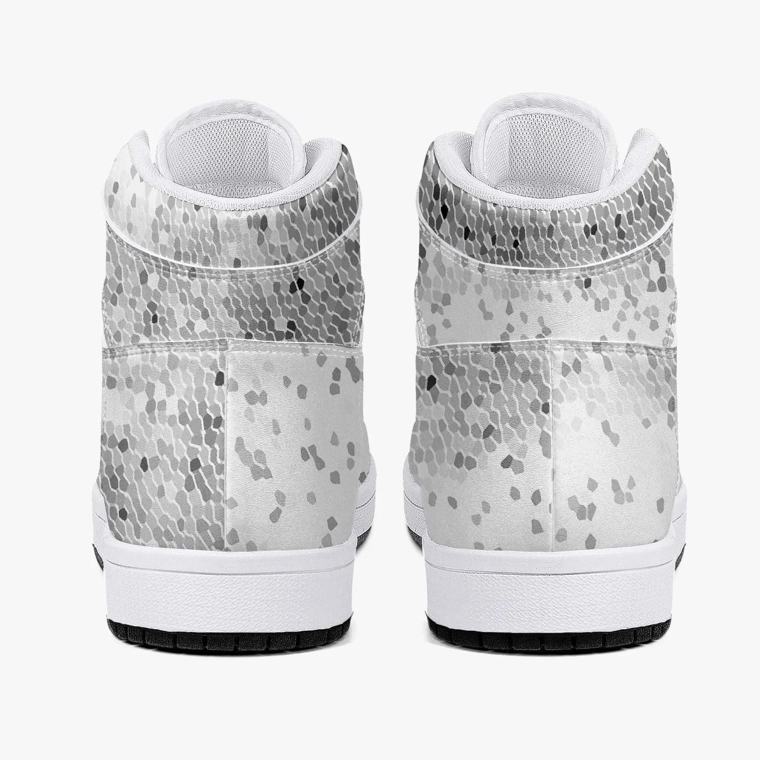 Almost White - Macr.in (High-Top Leather Sneakers)