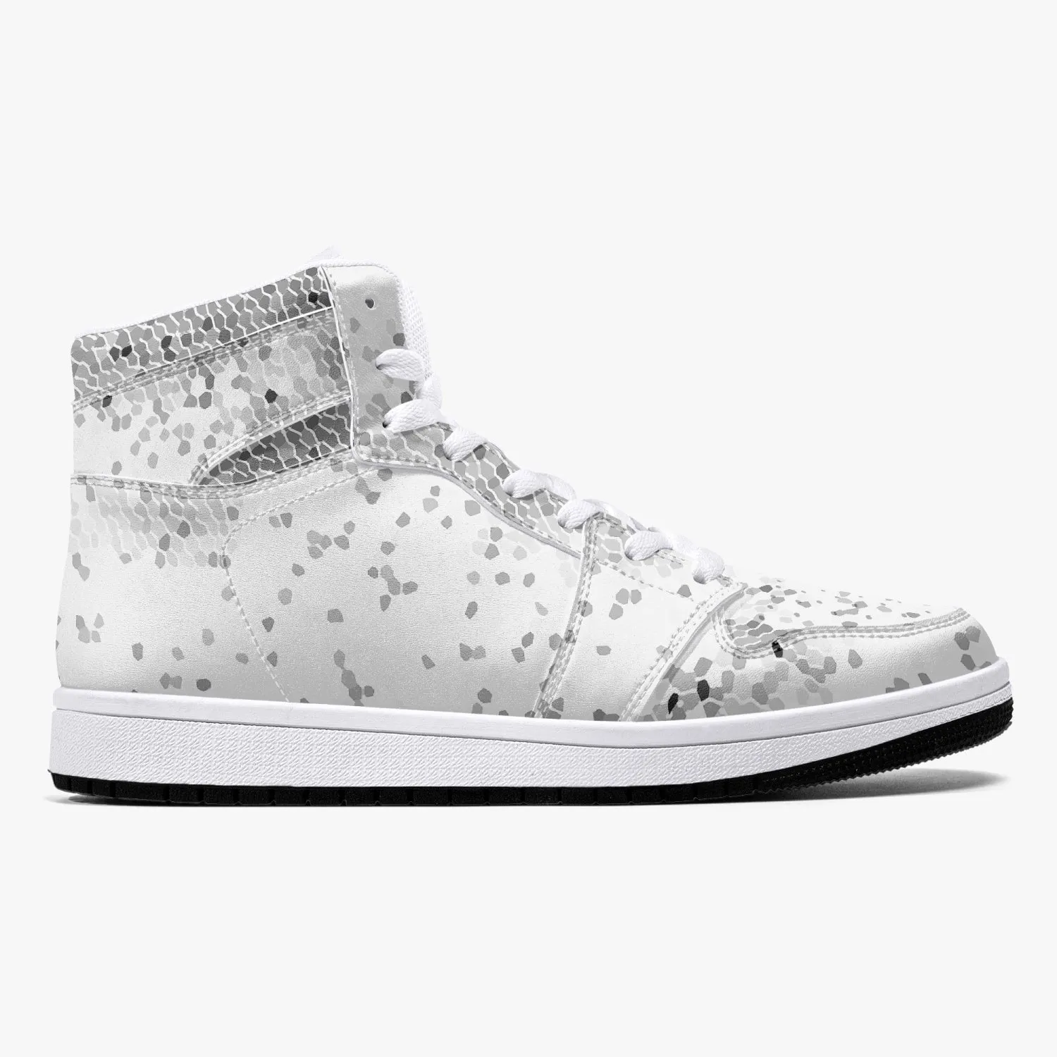 Almost White - Macr.in (High-Top Leather Sneakers)