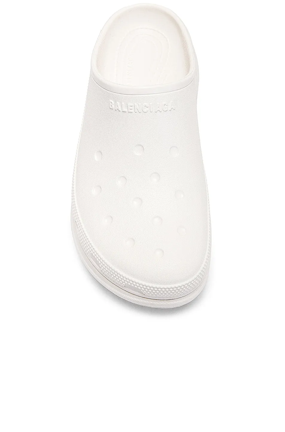 Balenciaga Crocs mules, white