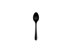 Black Reusable Plastic Dessert Spoons