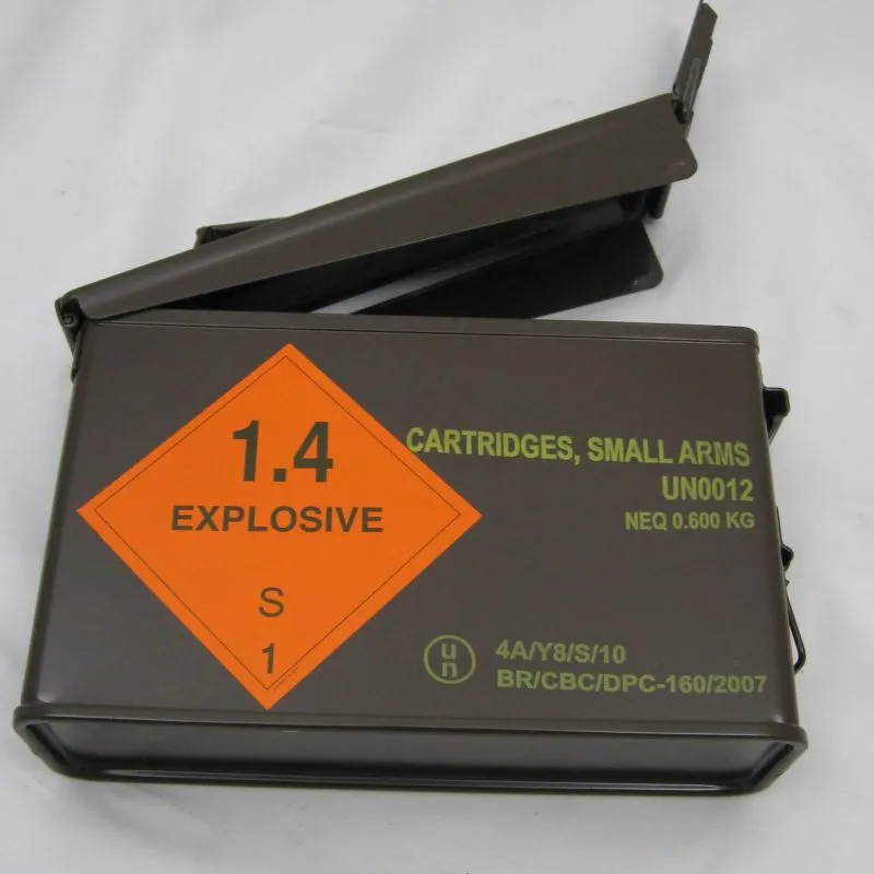 British Metal Ammo Box. .30-Cal. Used/Graded. Brown.