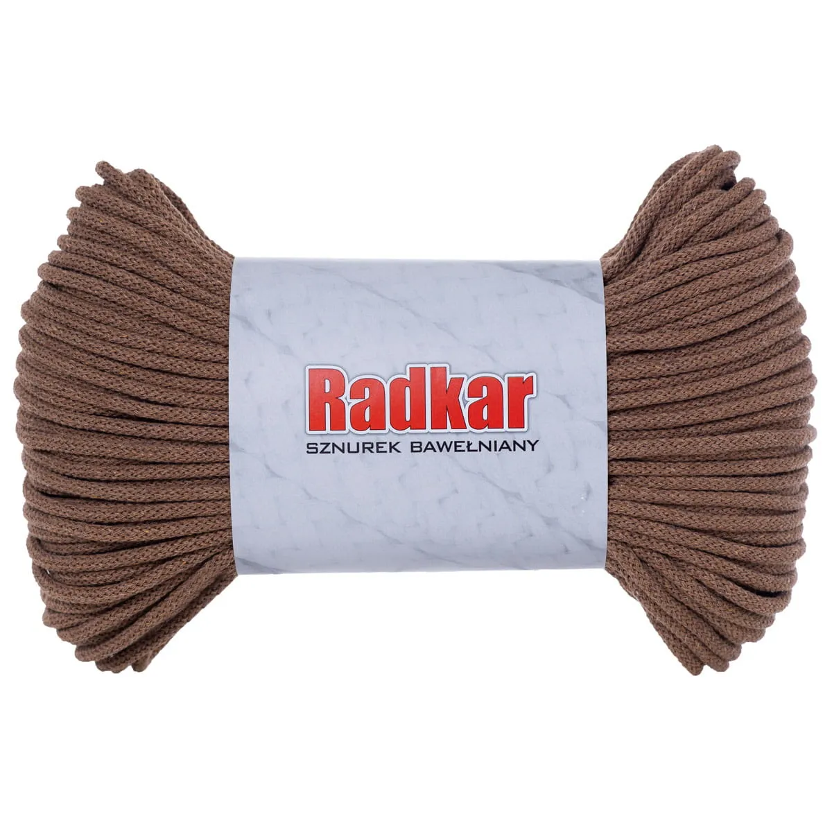 Dark caramel 740 Braided cotton cord 5mm