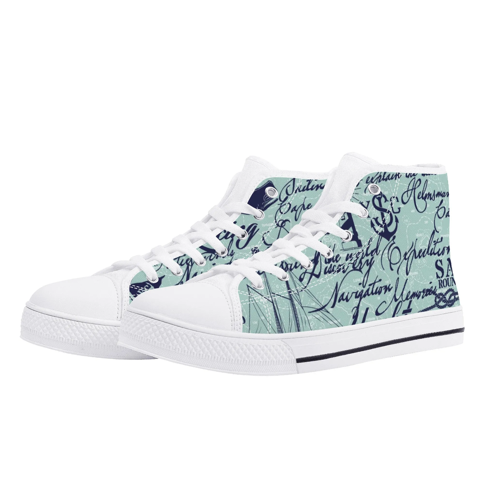 Designer High Top Canvas Shoes - D25 X1