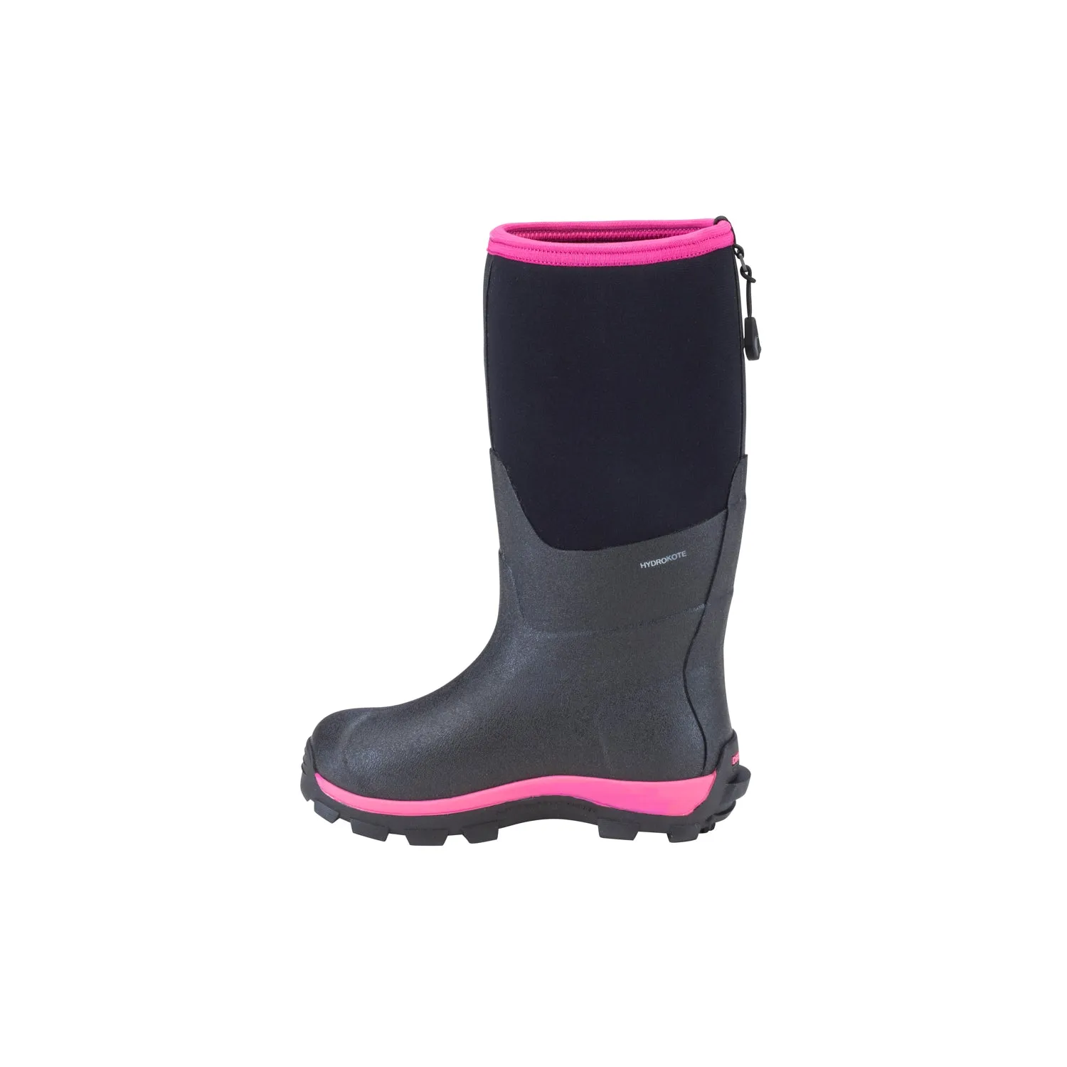 Dryshod Arctic Storm Kids Childrens Foam Black/Pink Winter Boots