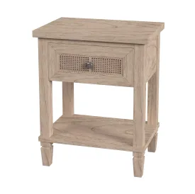 Flagstaff 1-Drawer Cane Nightstand in Natural  5758449