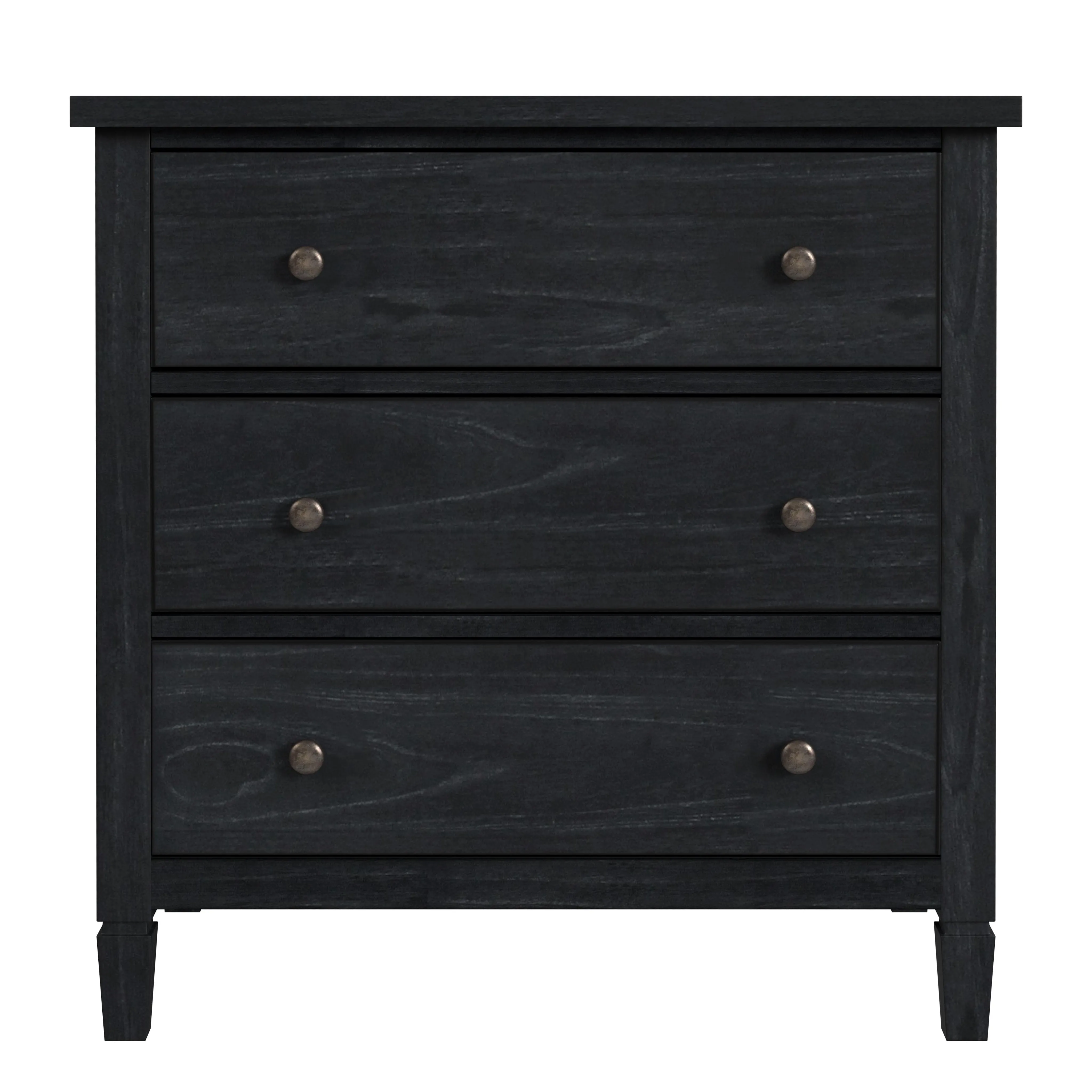 Flagstaff 3-Drawer Dresser in Black  5726432