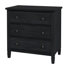 Flagstaff 3-Drawer Dresser in Black  5726432