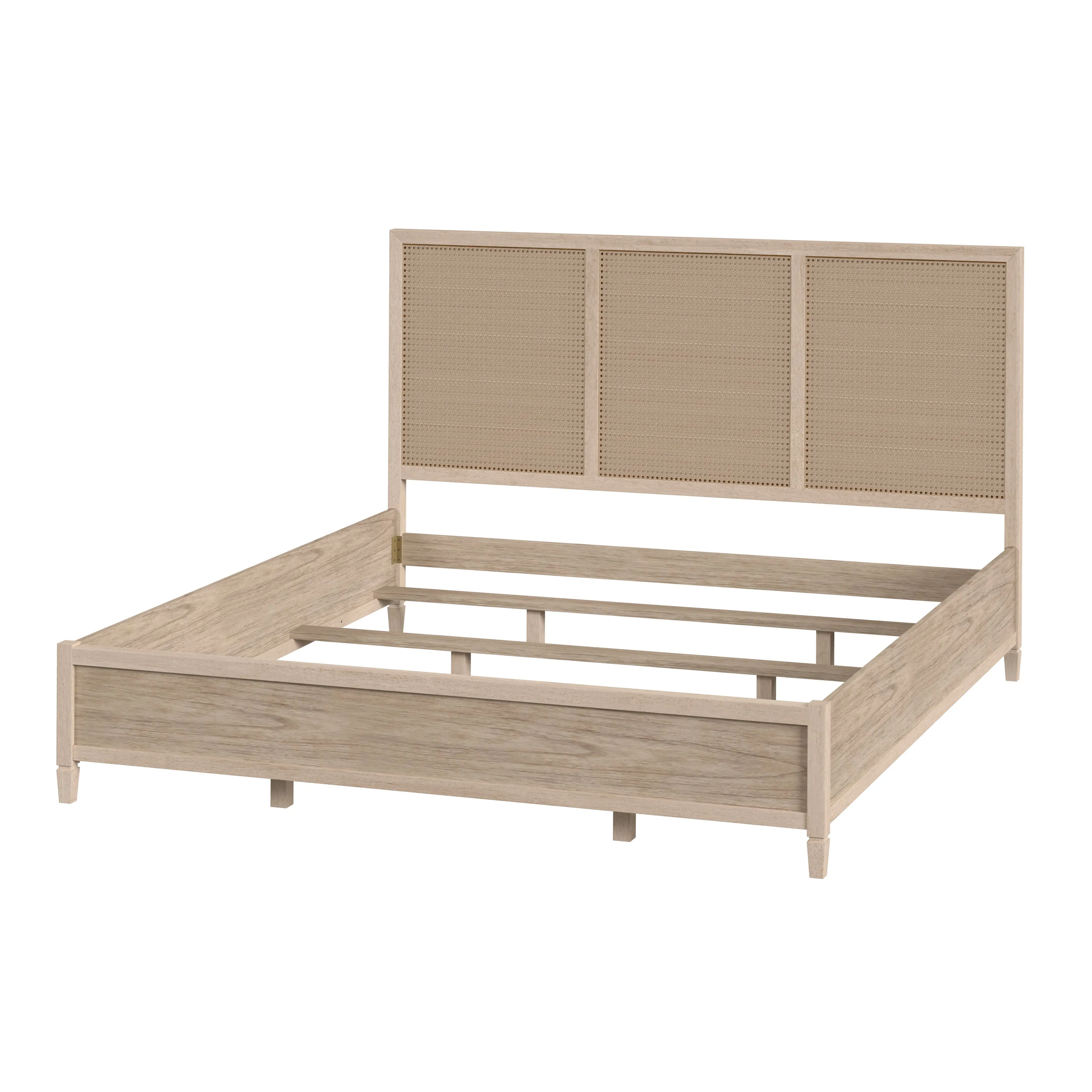 Flagstaff King Size Cane Panel Bed in Natural  5748449