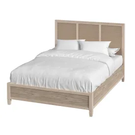 Flagstaff Queen Size Cane Panel Bed in Natural  5749449