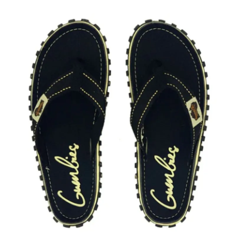 Gumbies Islander All Black Signature Men's / Women's Flipflops