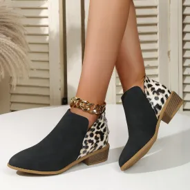 Leopard Ankle Boots - Fern and Oak