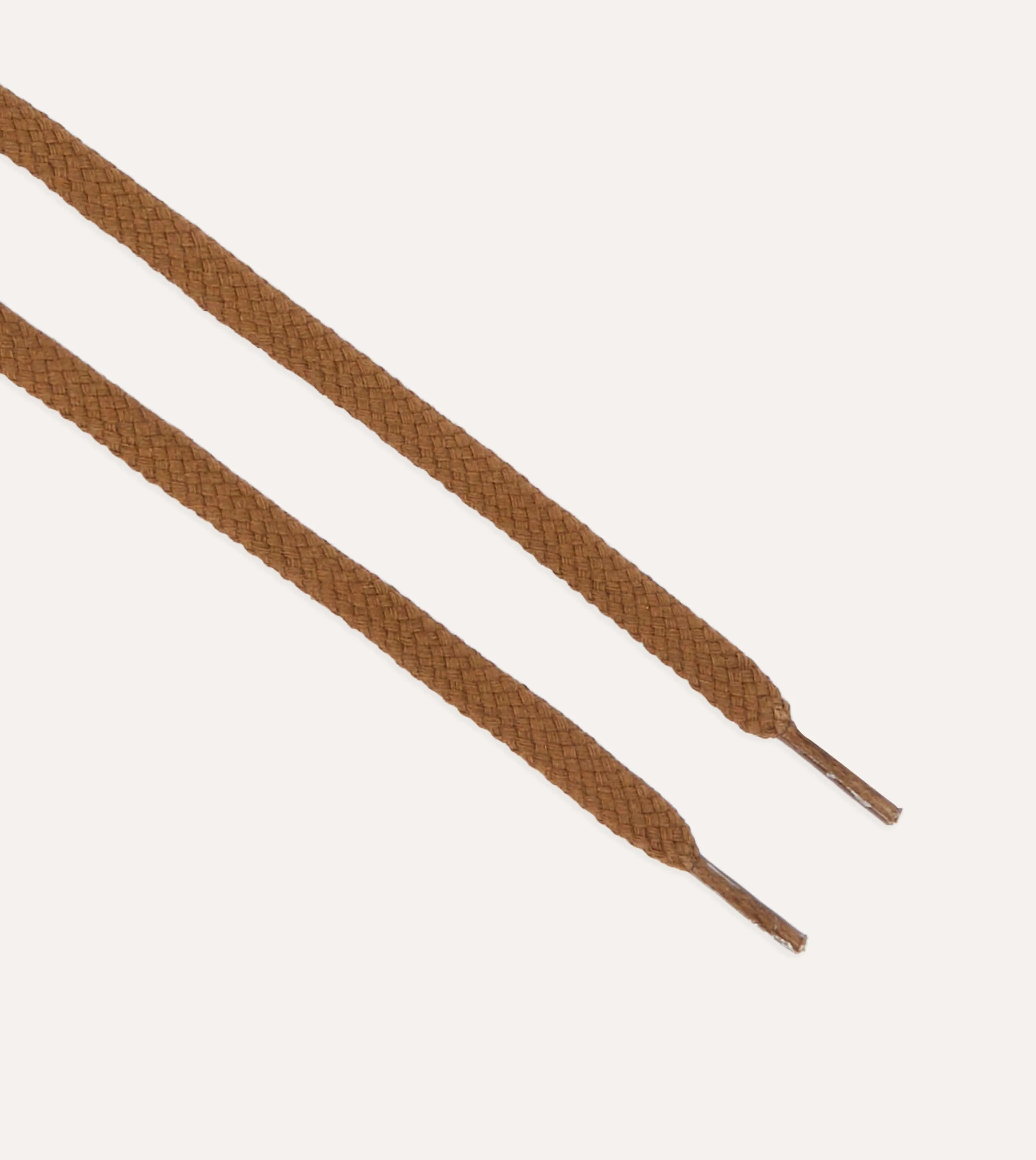 Light Brown Cotton 70cm Shoelaces