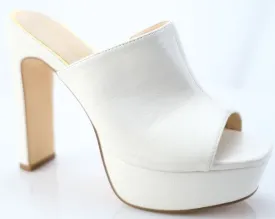 Madd Platform Mules (White)