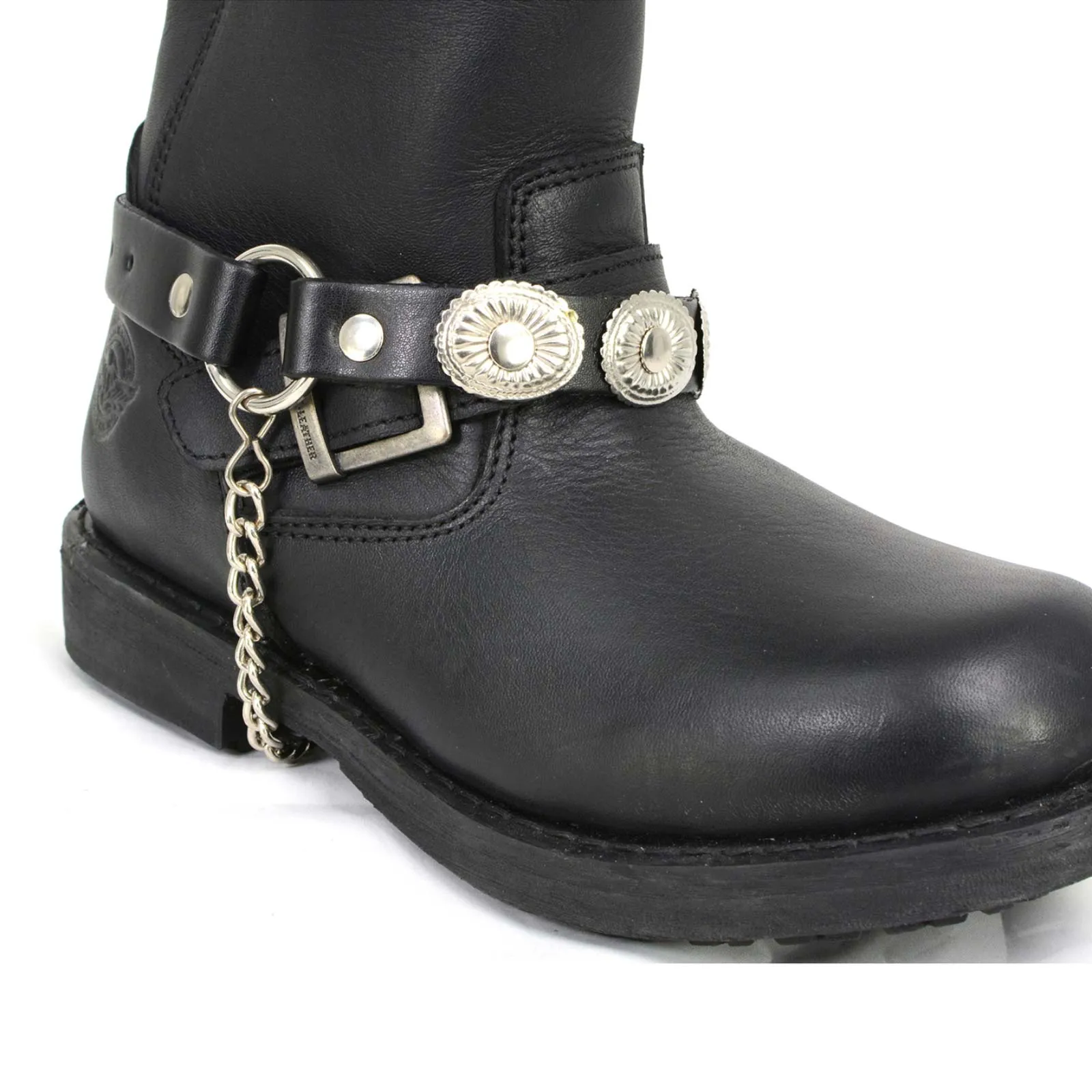 Milwaukee Leather MLA3008 Silver Vintage Concho's Biker Chain for