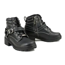 Milwaukee Motorcycle Clothing Company MB228 Paragon Leather Women's Black Motorcycle Boots