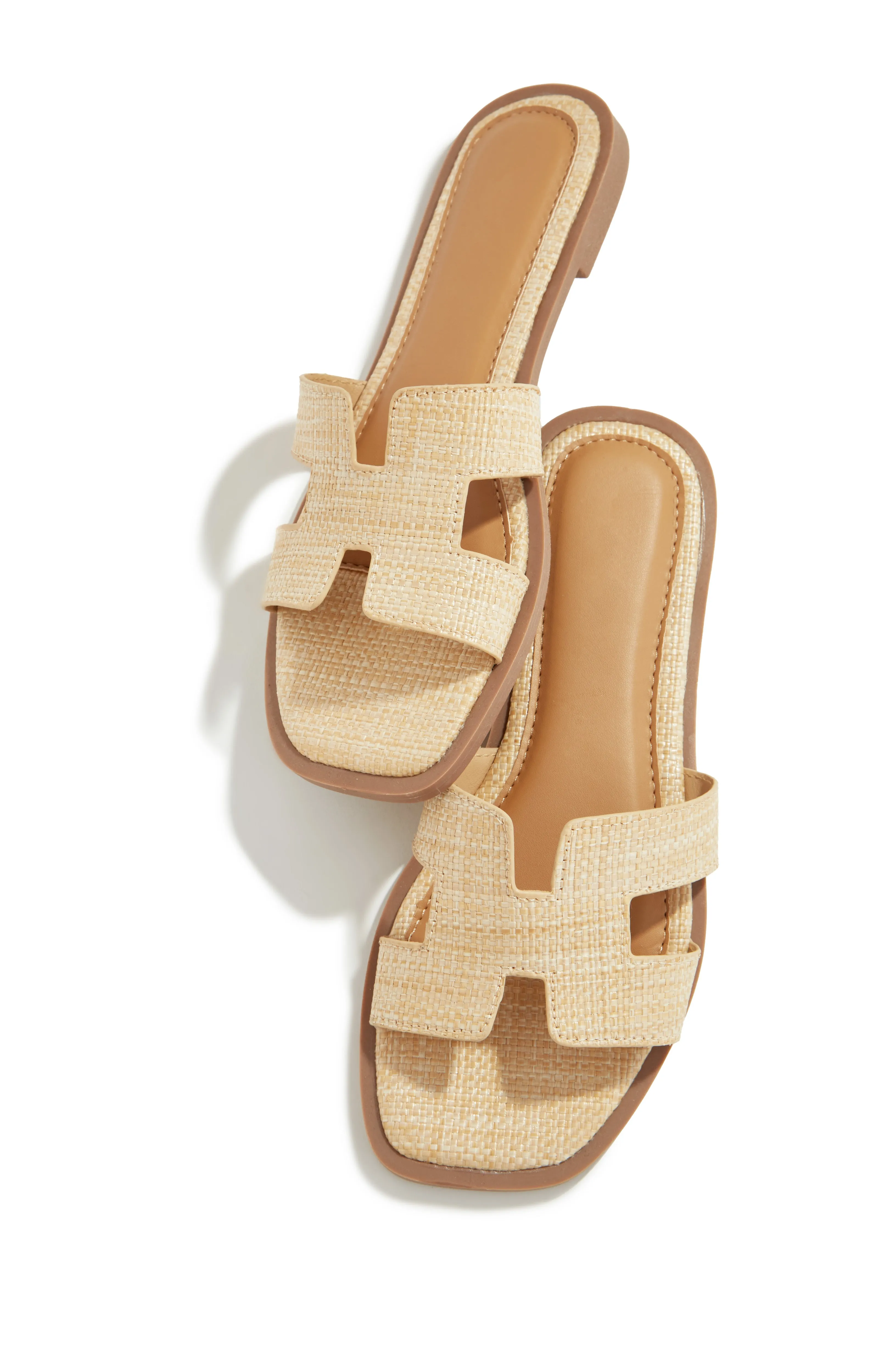 Miraya Slip On Sandals - Natural