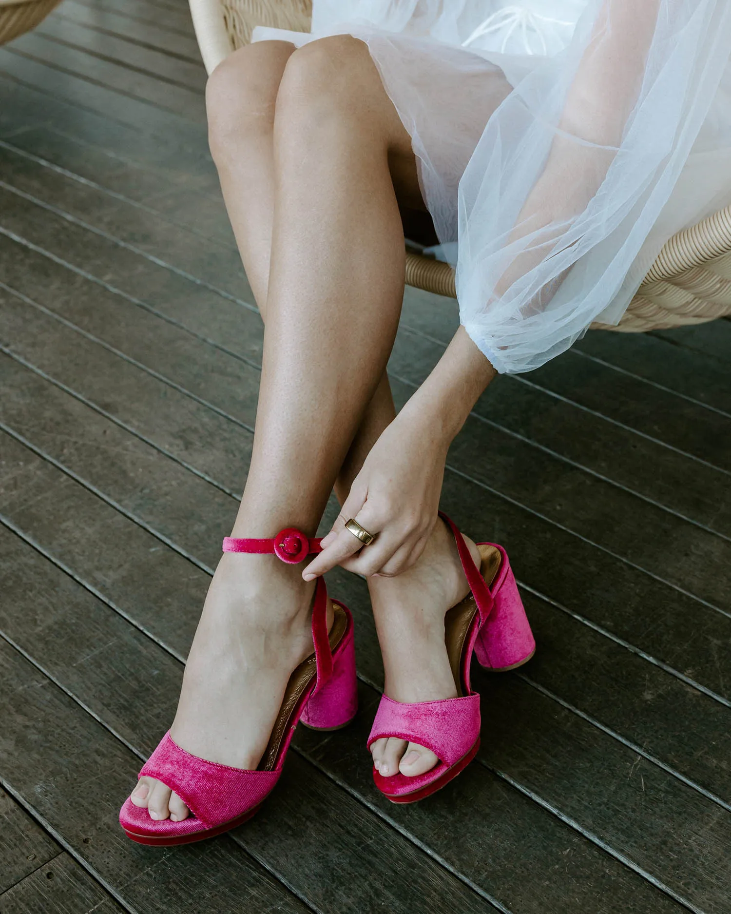 MOONDANCE - FUCHSIA PINK WEDDING PLATFORMS