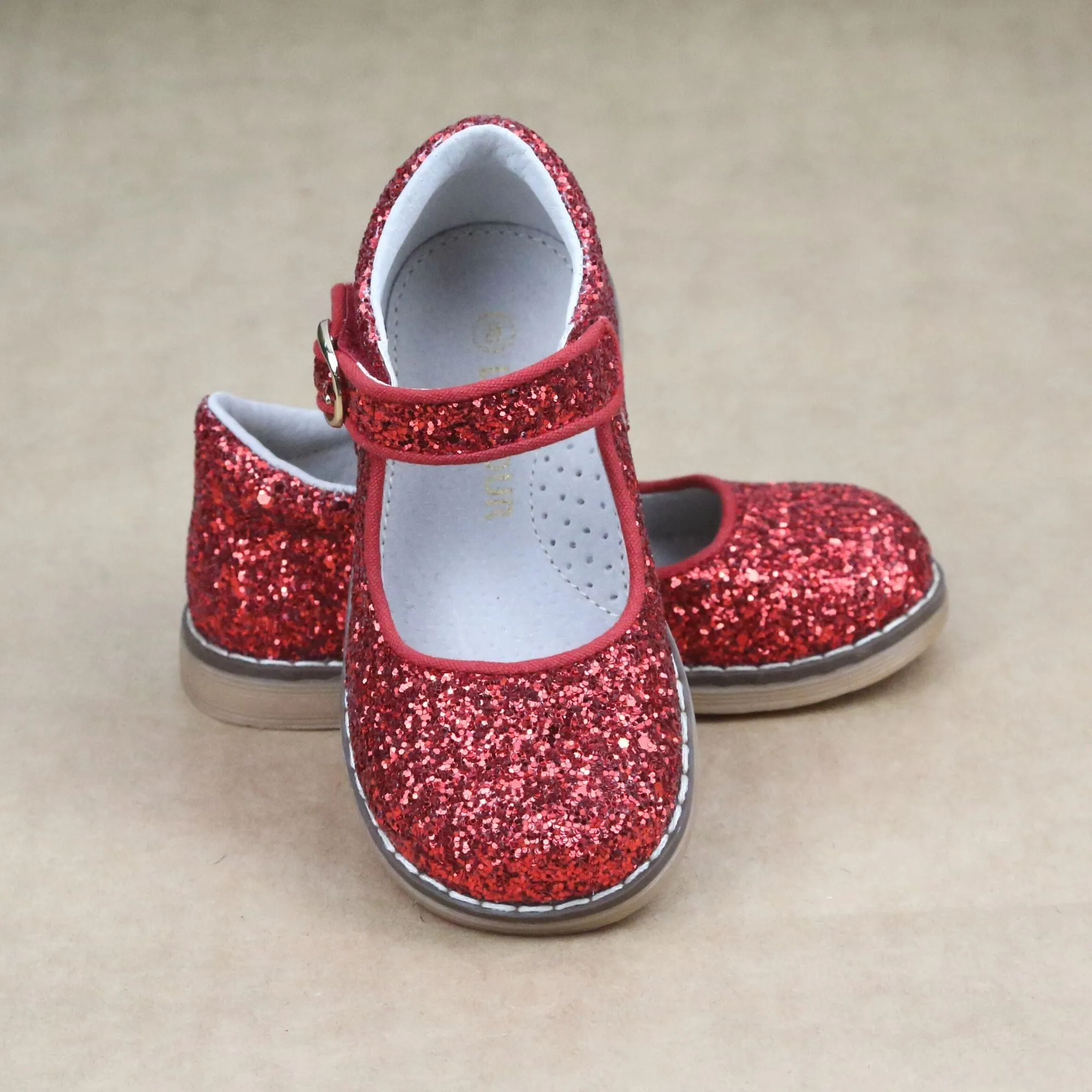 Natasha Holiday Glitter Mary Janes