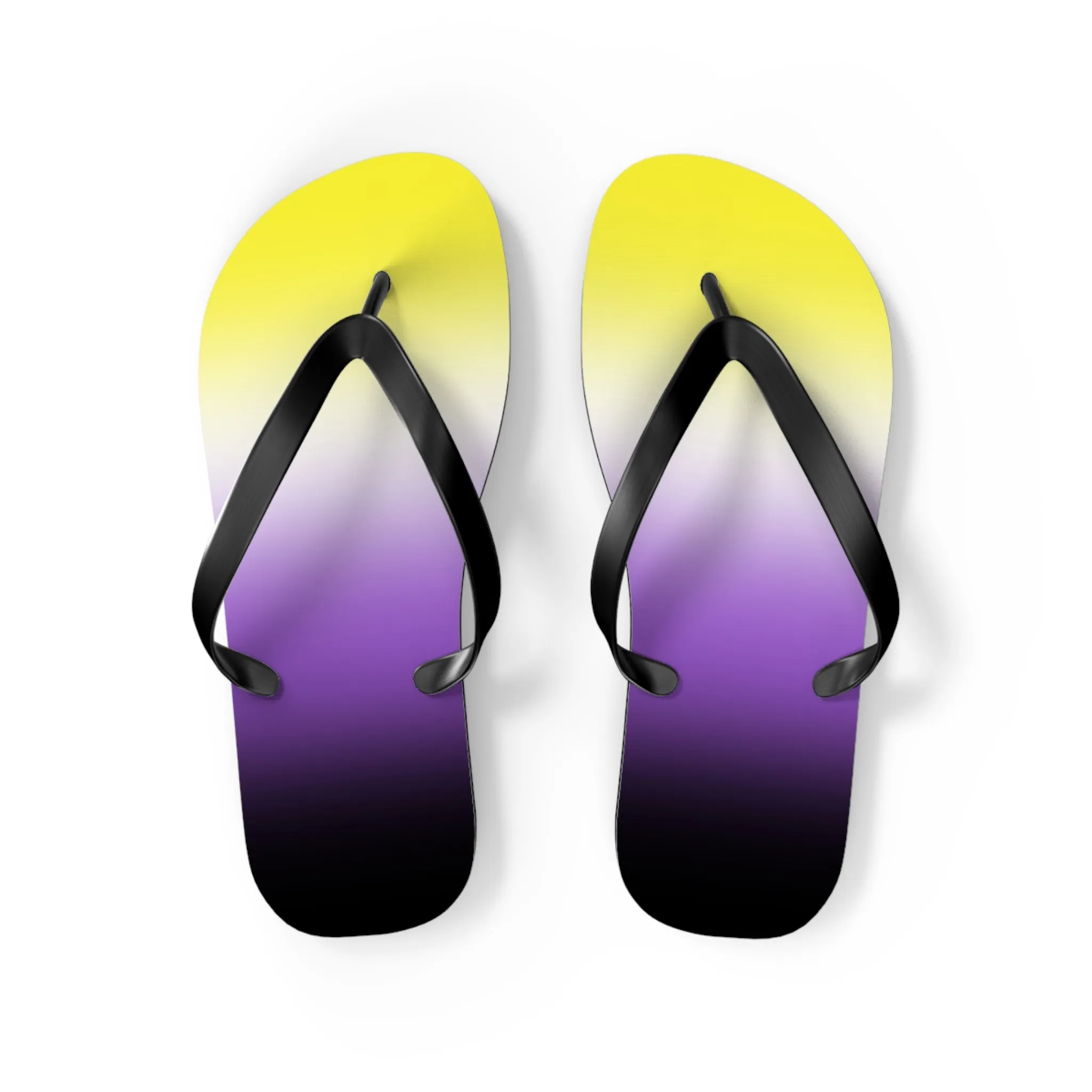 Non-binary Pride Ombre Flip Flops