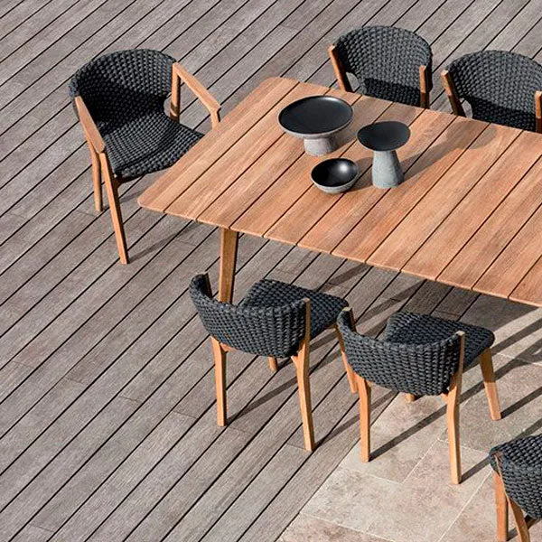 Outdoor Braided & Rope Coffee Set - Sectional