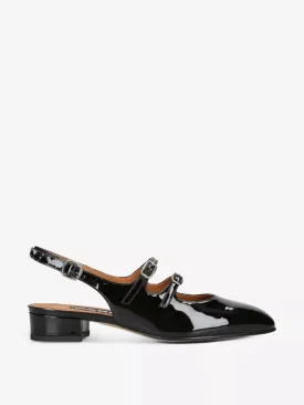 Peche double-strap patent-leather Mary Janes