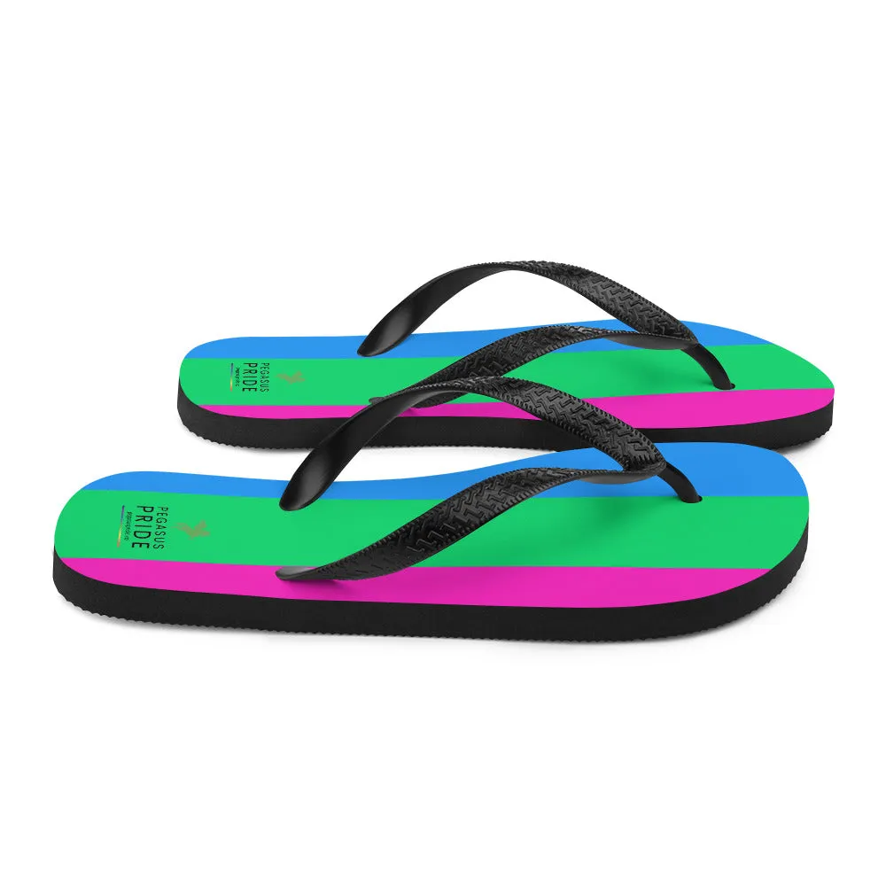 Polysexual Poly Pride Flip-Flops Sandals