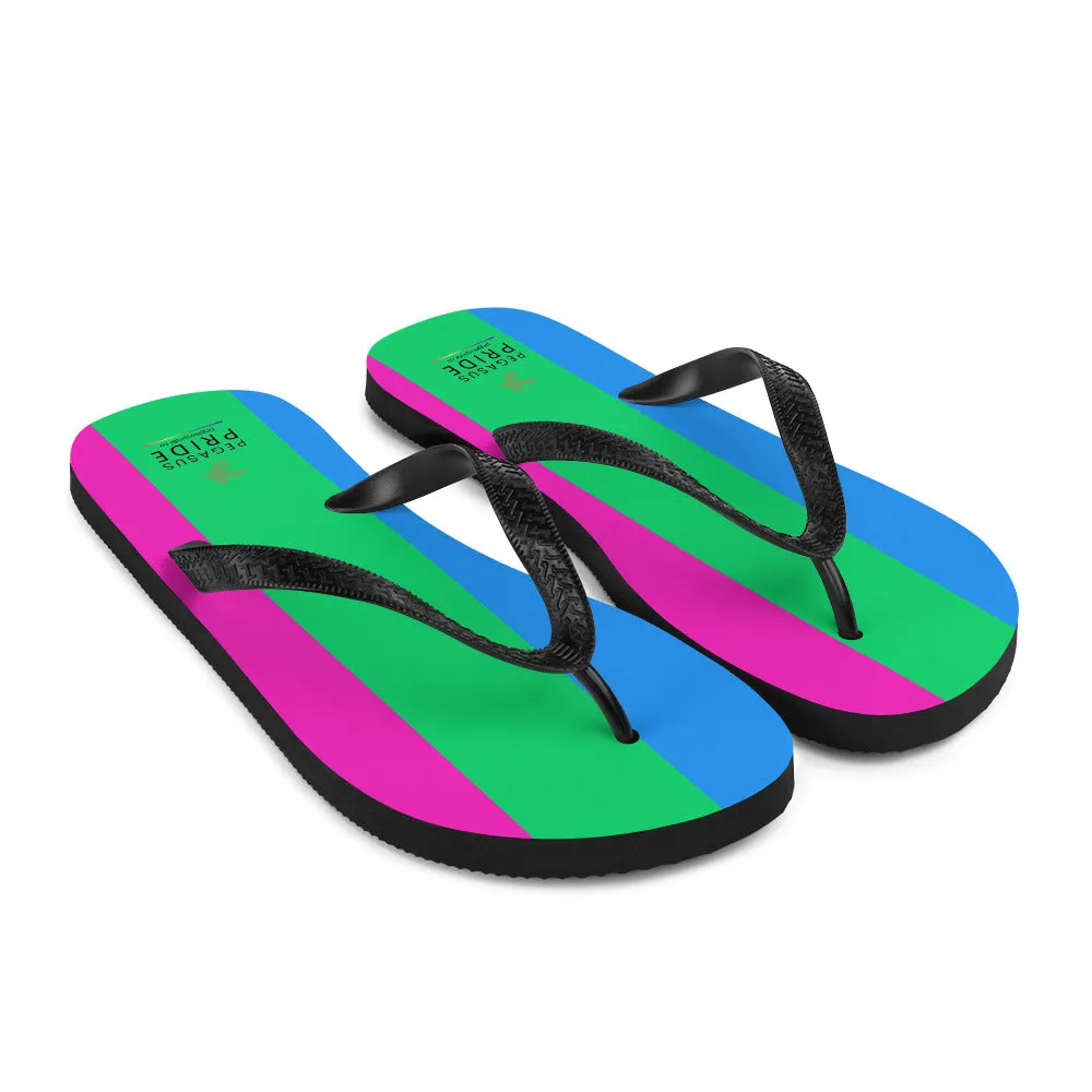 Polysexual Poly Pride Flip-Flops Sandals