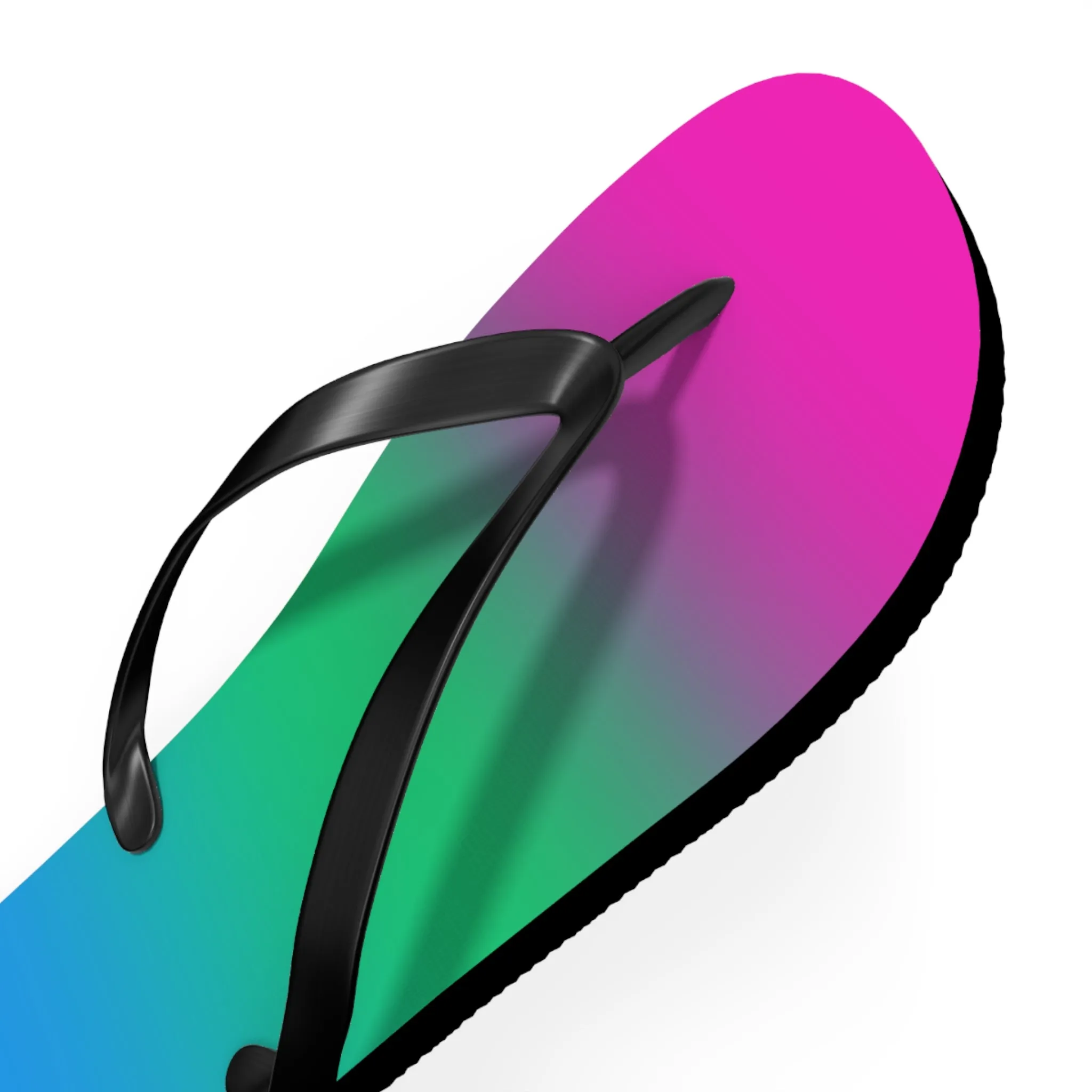 Polysexual Pride Ombre Flip Flops