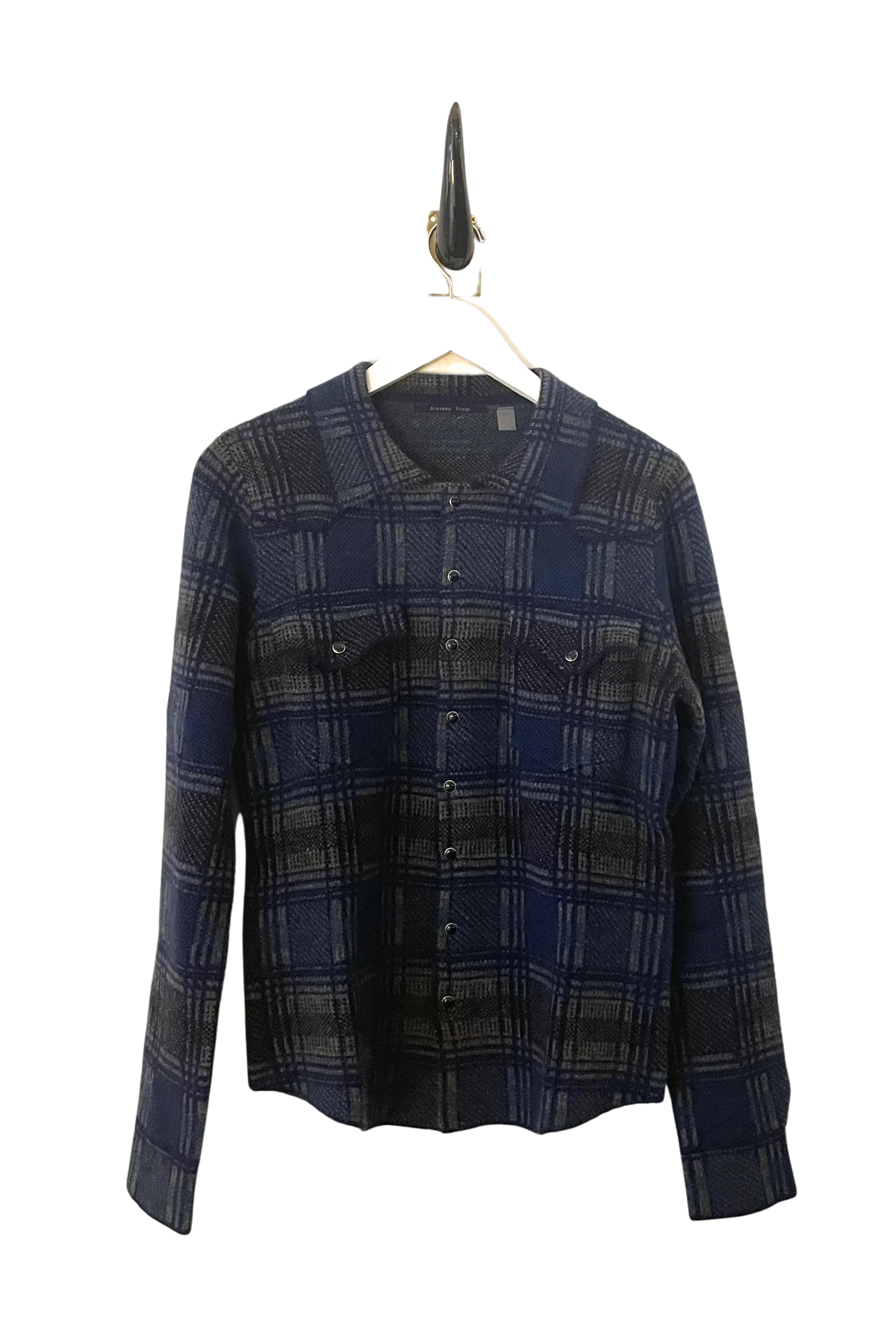 Regal Plaid Cashmere Cowgirl Cardigan Sweater