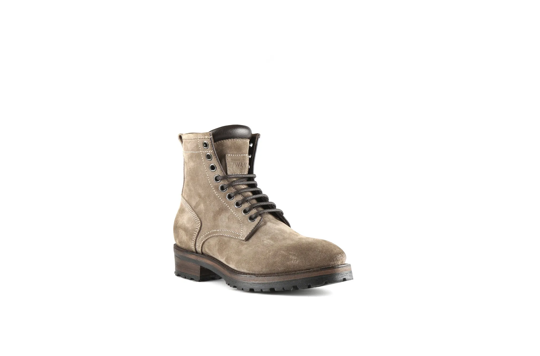 Royal Sand Suede Leather Logger Boots