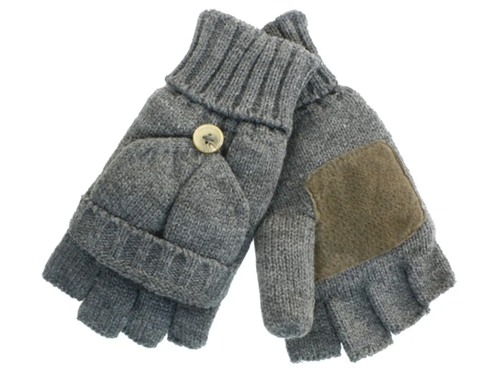 Sakkas Insulated Knit Fingerless Mitten Gloves