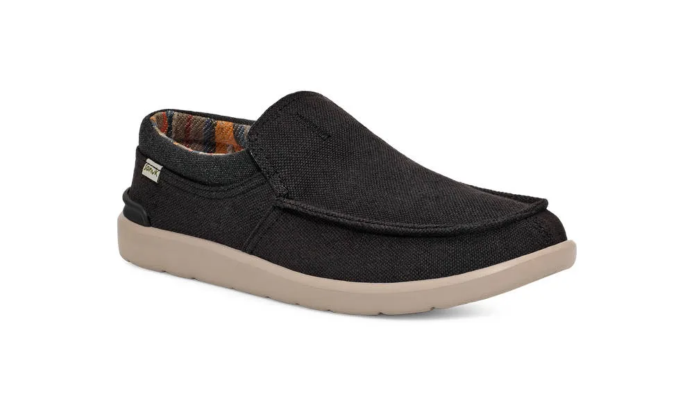 Sanuk Mens Sidewalk Surfer Lite 2 SL Black