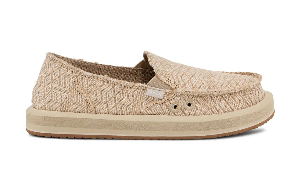 Sanuk Womens Donna ST Diamond Hemp Natural