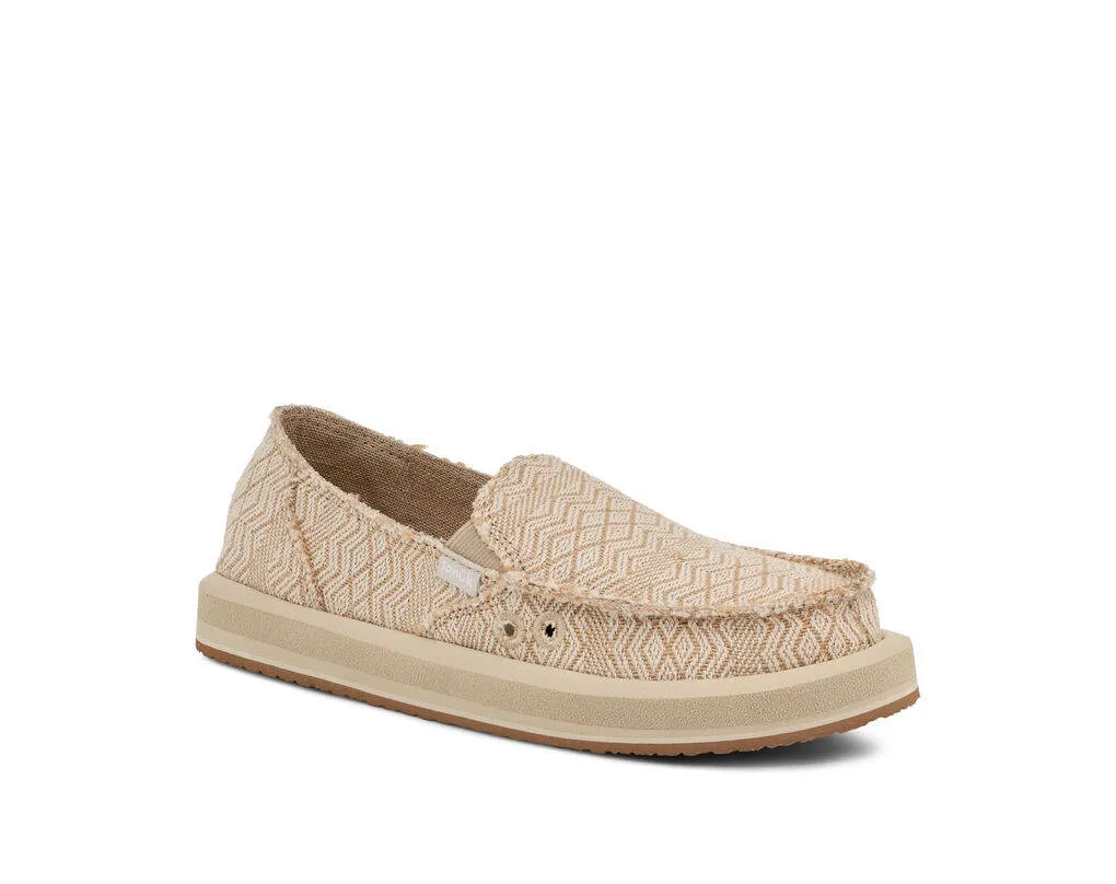 Sanuk Womens Donna ST Diamond Hemp Natural