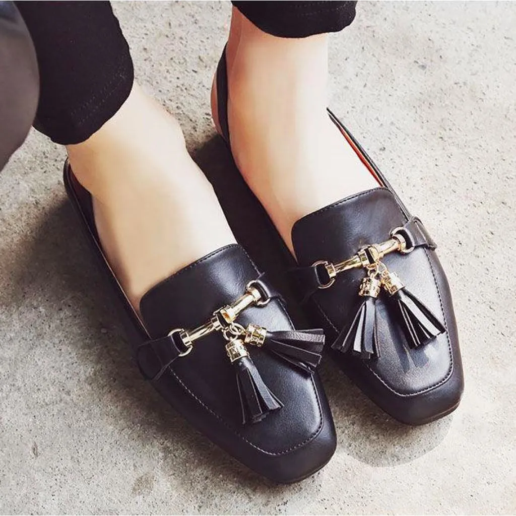 Slip On Tassel Loafer Mules - 3 colors