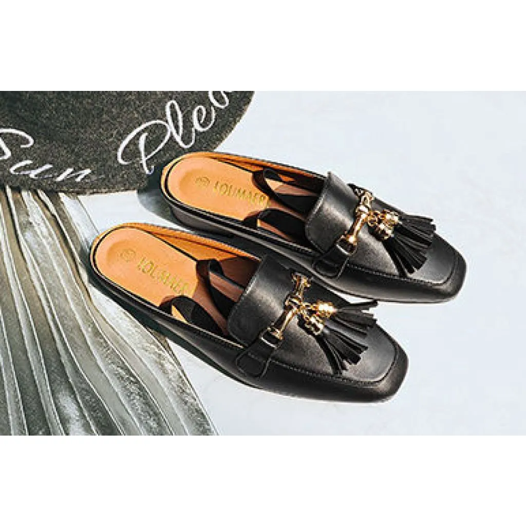 Slip On Tassel Loafer Mules - 3 colors