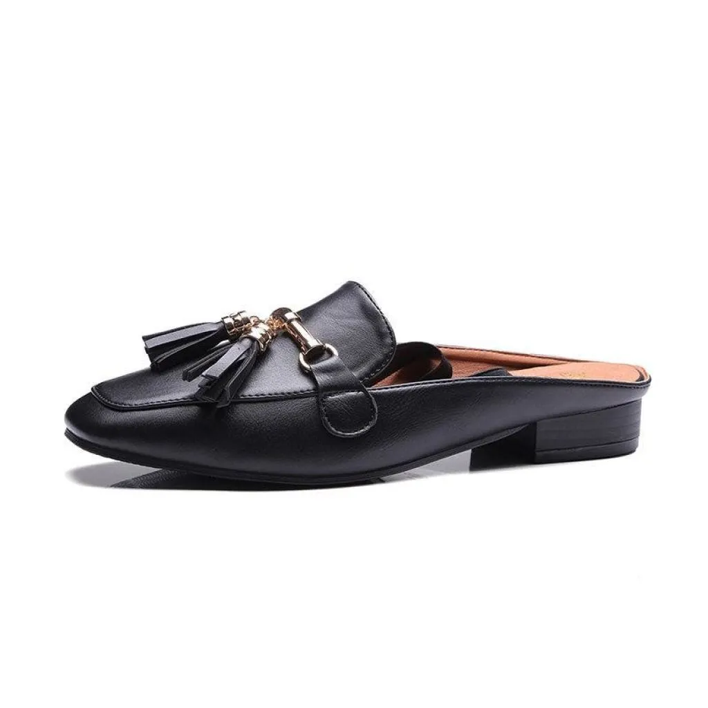 Slip On Tassel Loafer Mules - 3 colors