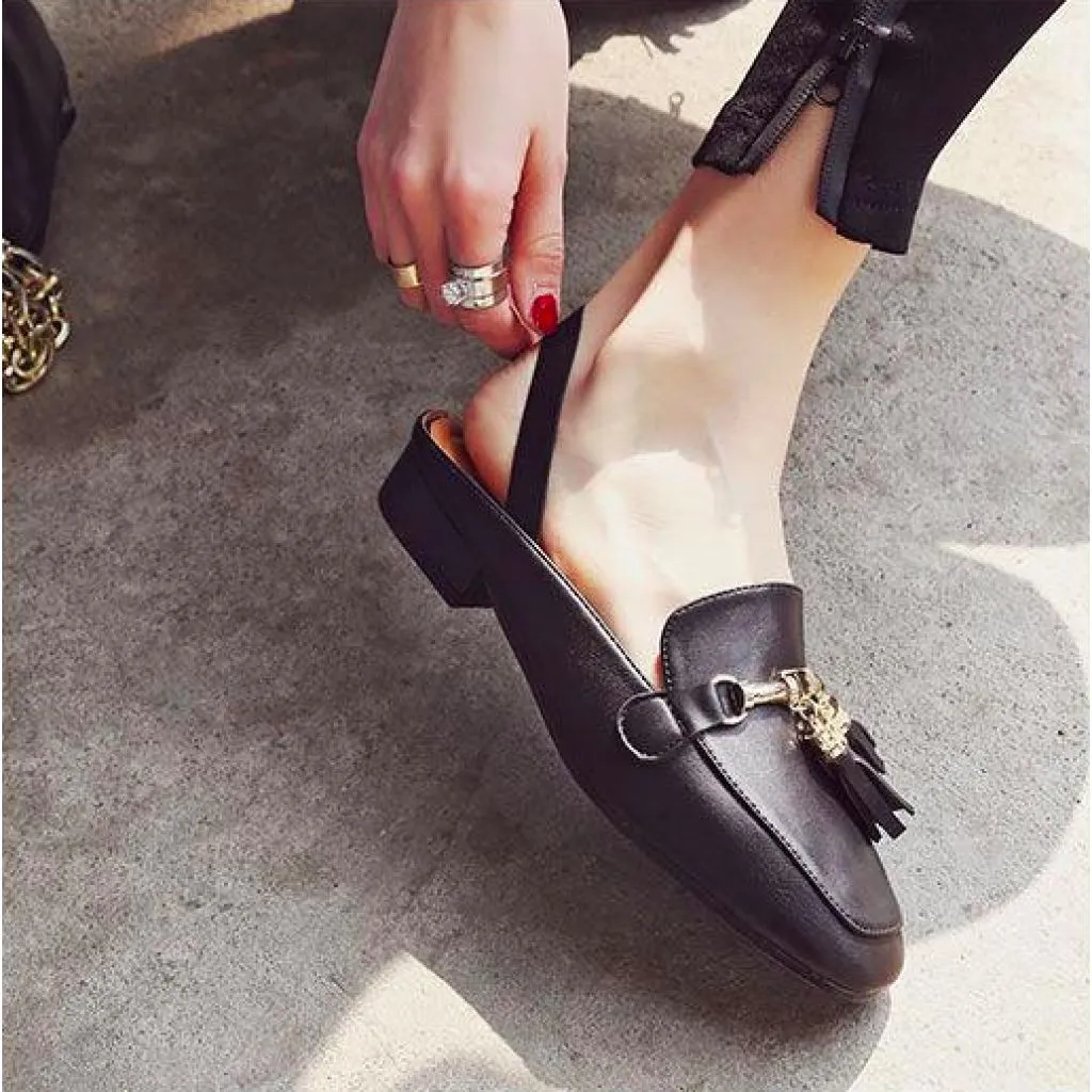 Slip On Tassel Loafer Mules - 3 colors