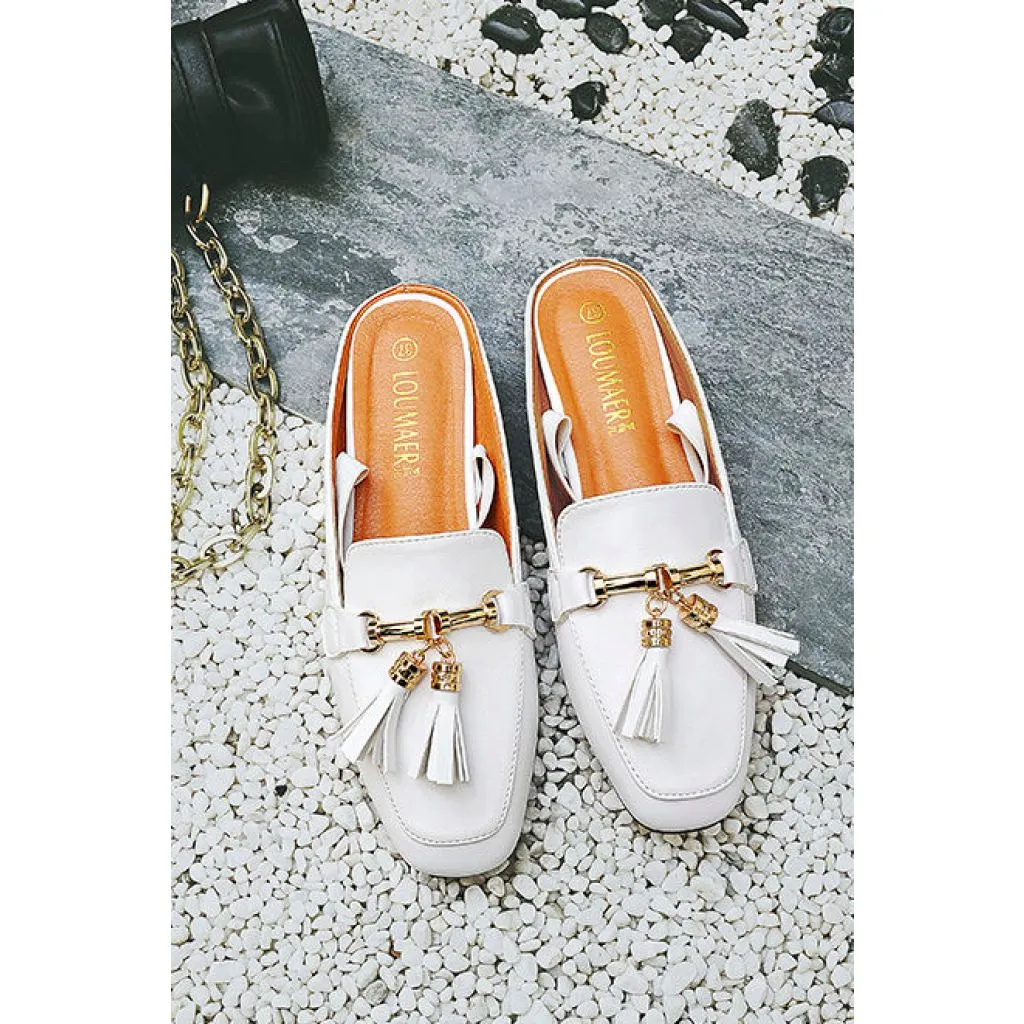 Slip On Tassel Loafer Mules - 3 colors