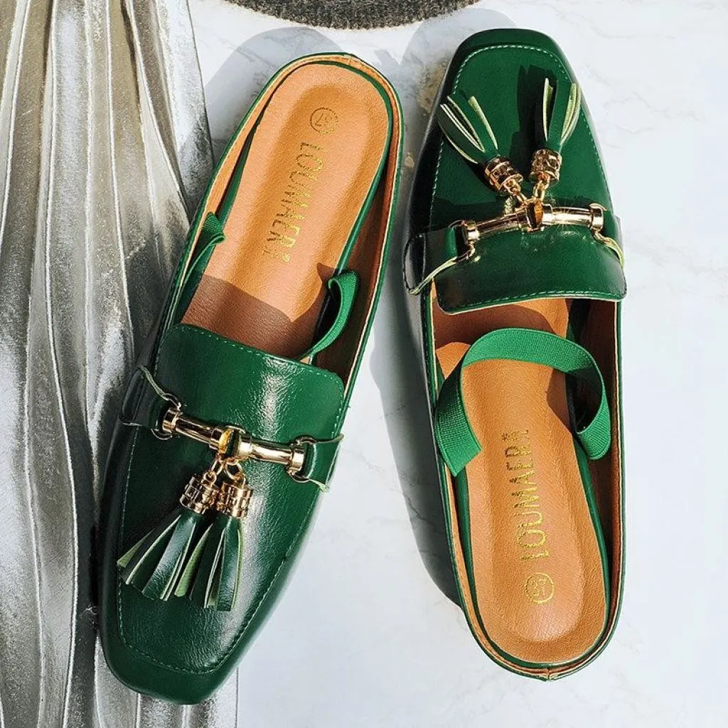 Slip On Tassel Loafer Mules - 3 colors