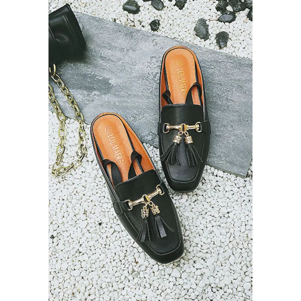 Slip On Tassel Loafer Mules - 3 colors