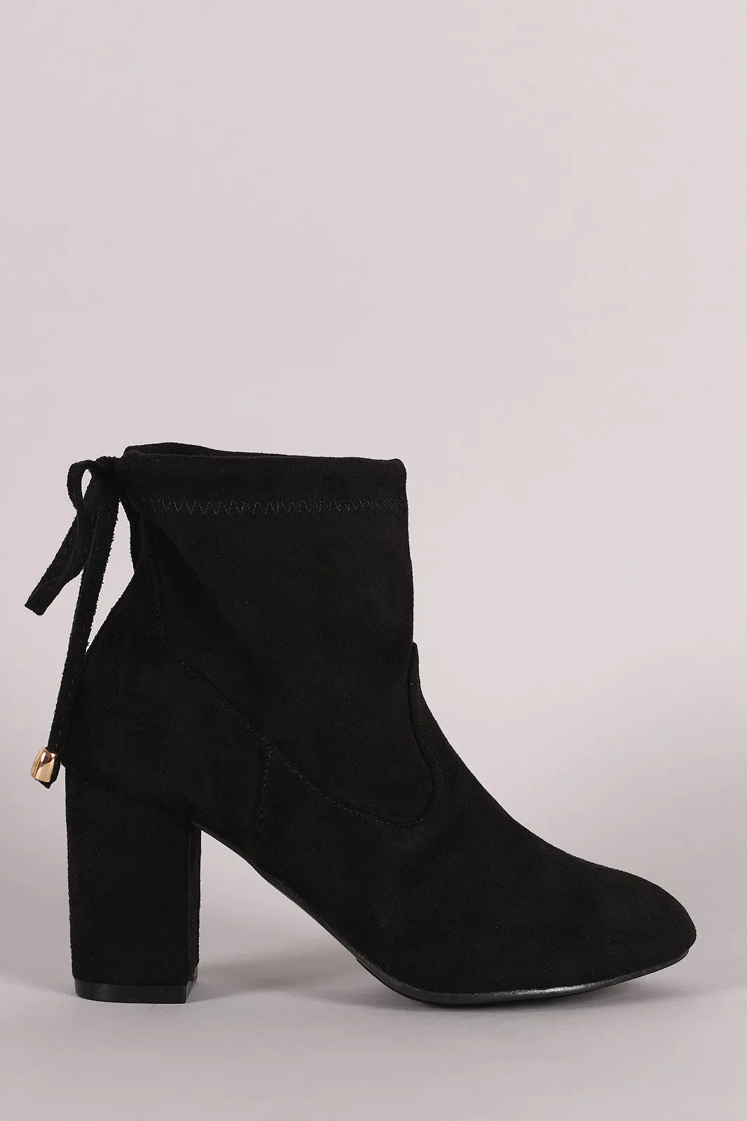 Slouchy Chunky Heel Ankle Boots