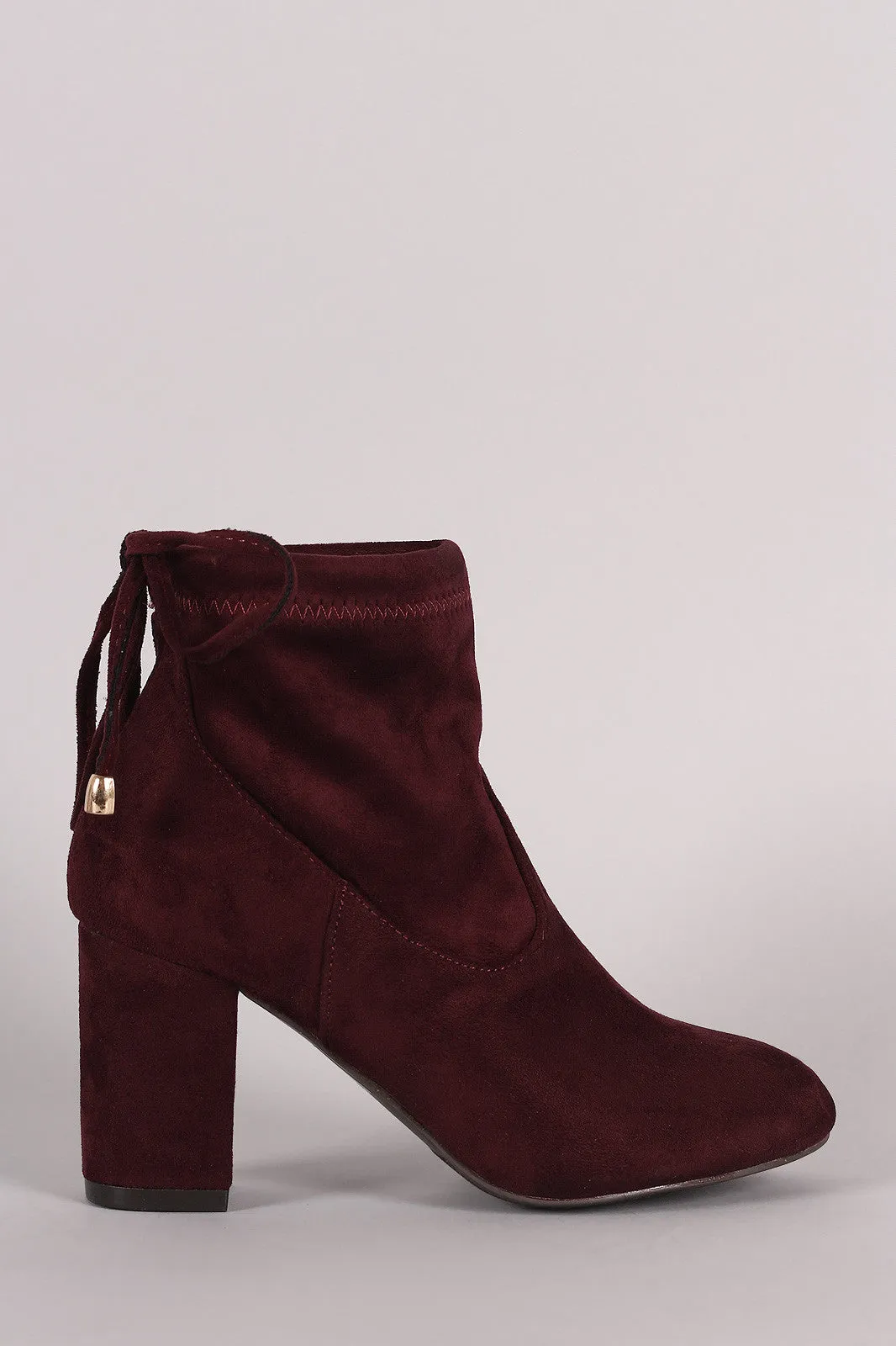 Slouchy Chunky Heel Ankle Boots