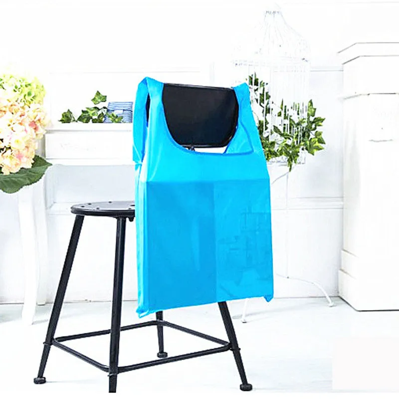 Square Pocket Shopping Bag Candy 12 colors Available Eco-friendly Reusable Folding  Polyester Reusable Folding Shopping Bag