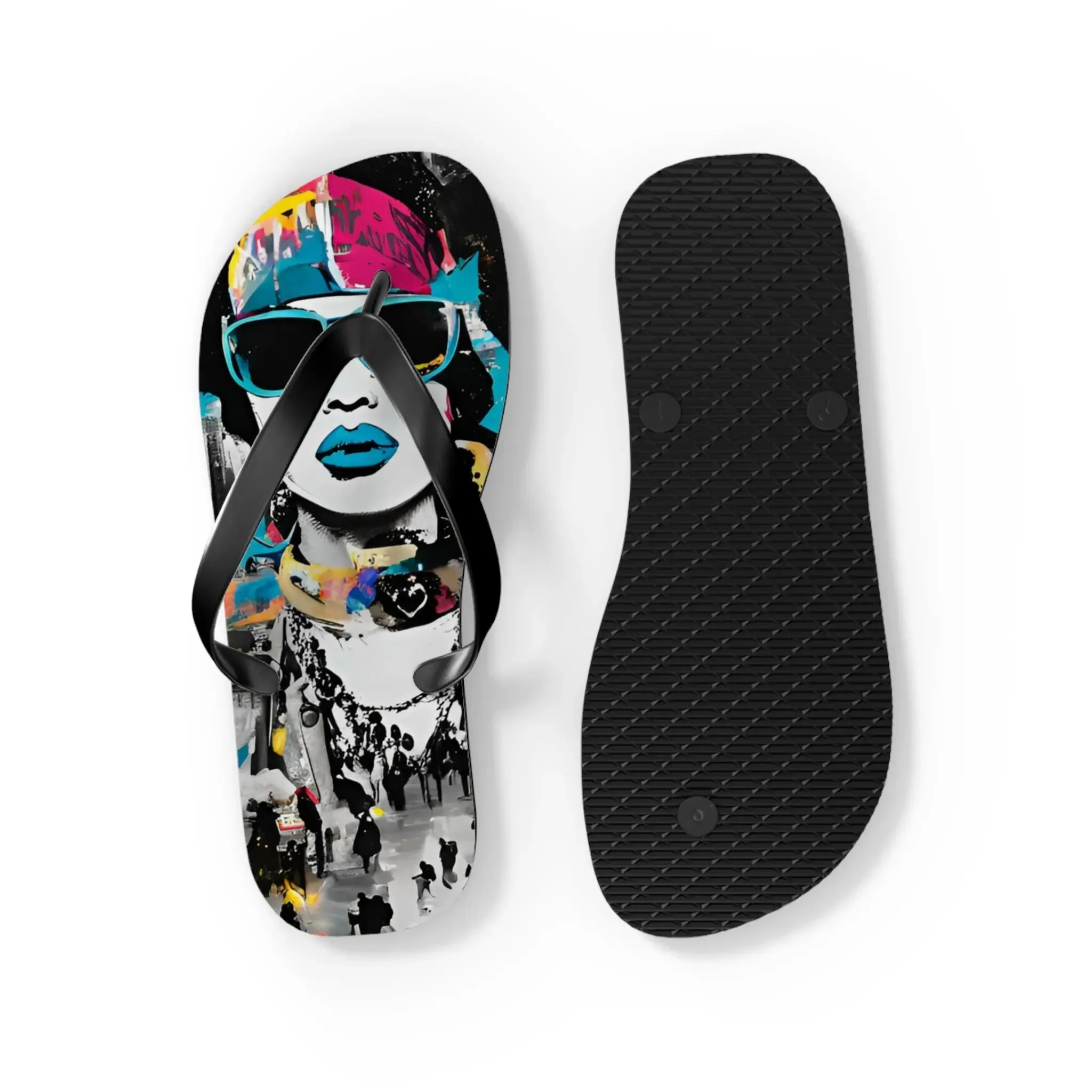 Streetwear Street Art Flip Flops